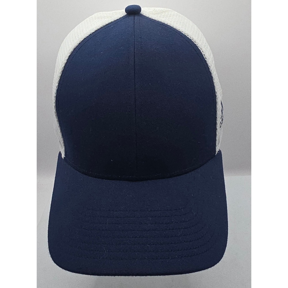 Adidas Trucker Hat White Mesh Snapback Cap OSFM 3‎ Stripe Life